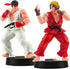 2PCS Solid PVC Street Fighter Hero Action Figure Set, 9.2cm