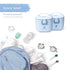 Termichy Portable Baby Formula Dispenser, 8.8OZ Milk Powder Container with Carry Handle and Scoop for Travel, Light Blue