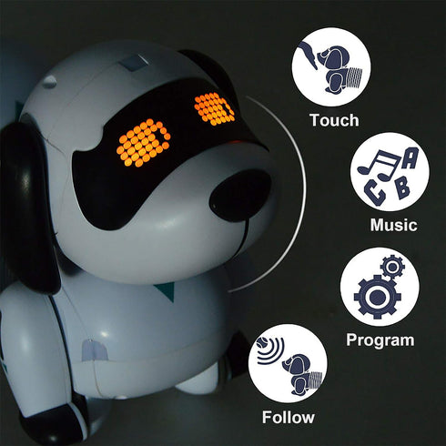 Programmable 6, 7, 8, 9, 10 Dollox Robot Dog Remote Control Dachshund Puppy, RC Robotic Interactive Intelligent Walking