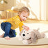 16.5 inches Stuffed Animals Adorable Dog Plush Toys Soft and Comfort Maltese Dog Plush Toy Gift for Kids, Beige/Grey