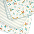 Pack 2 Tutti Bambini Bedside Crib Starter - Organic Cotton Fitted Sheets & Reversible Coverlet - Baby Essentials
