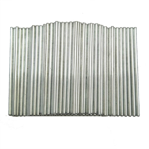 EUDAX 100Pcs Dia.2mm STEM Toys Shaft Round Rod Axles for DIY Toy RC Car Boat Helicopter Model Parts (2mmx50mm)