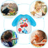 Accmor 4 Pack 6-36 Long Sleeve Baby Bibs, Waterproof Sleeved Bib, Toddler Baby Girls Boys Smock Bibs for Months