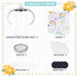 12 Oz 4 Pack, Sublimation Sippy Cup Kids Sublimation Sippy Tumblers, Stainless Steel Todder Water Bottle