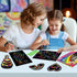 ZMLM Scratch Paper Art-Craft for Girls, Rainbow Scratch Magic Drawing Set, Activity Kit for Kids Ages 3-12, Holiday Gift