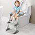 PandaEar Toilet Potty Training Seat with Step Stool Ladder, Comfortable Safe Potty Seat with Anti-Slip Pads Ladder