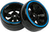 1/10 RC Drift Car Tires Hard Plastic Tyre & 12mm Hex Hub Wheel Rims 6 Spoke Compatible with Traxxas HSP Tamiya Kyosho