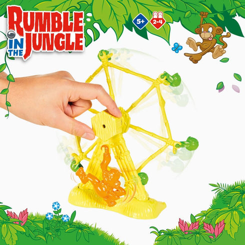 TOMY Rumble in The Jungle, Marble Run Family Board Game for Game Night, Fun Board Games for Kids Ages 5+, Multicolor