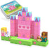 MonkeyTots Magnetic Blocks Travel Set 70PCS - Princess Castle Building Blocks, Travel Toys