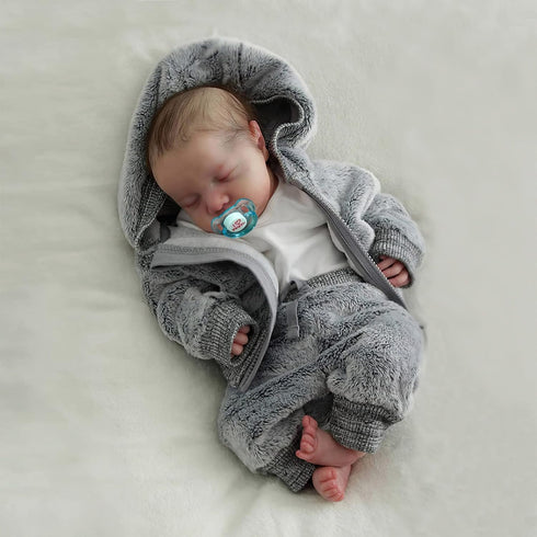 BABESIDE Lifelike Reborn Baby Dolls Boys - 17-Inch Realistic Newborn Full Body Vinyl Baby Dolls with Toy & Gift Box