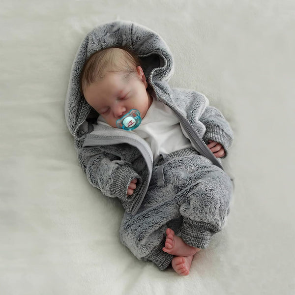 BABESIDE Lifelike Reborn Baby Dolls Boys - 17-Inch Realistic Newborn Full Body Vinyl Baby Dolls with Toy & Gift Box