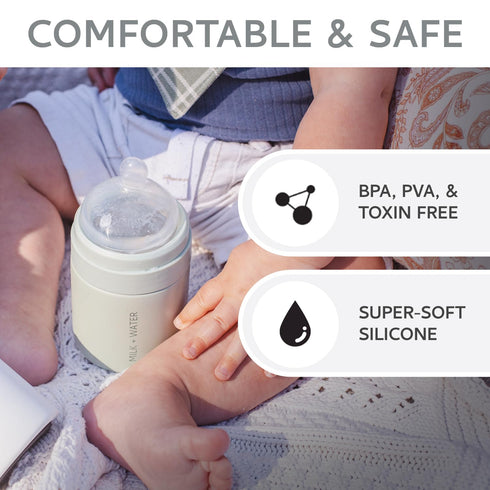 Set 2 (6+ Pack MILK & WATER Anti-Colic Nipples, of - Fast Flow Months) Super Latch Nipple - Mimics Natural Feeding