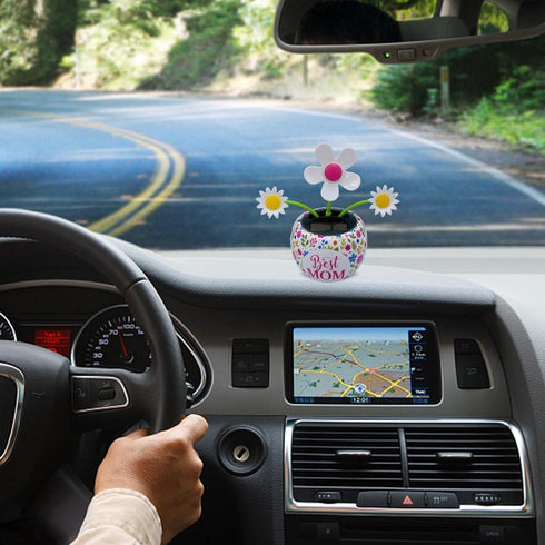 Solar Dancer Figure - Solar Powered Dancing Flower for Car Dashboard and Home Desk Decor