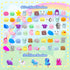 MEZHOBBY 120pcs Mochi Squishies Squishy Toy Party Favors for Kids Classroom Prize Mochi Squishy Mini Kawaii squishies