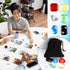 MSHUNKEJI 40 6 2-4 30 Pcs Board Game Gems Styles Board Game Gemstones with Black Drawstring Bag Glass Gemstones