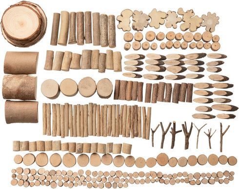Set Set 5+ Size-21X17X4cm LAZACA Arts and Crafts Kit Wooden Creativity Painting for Kids, DIY Loose Part Play Projects