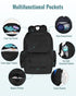 Backpack, Backpack 2 TravelBlack Mancro Diaper Bag Extra Large Capacity Baby Diaper with Insulated Pockets and Stroller