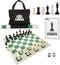 WE Games Chess Set - Tournament Style with 34 Pieces, Vinyl Roll-Up