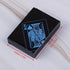 SFALCI 1pc Waterproof Plastic Poker Playing Cards PET Table Games Halloween/Thanksgiving Day (Blue x Silver)