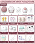 18mm Momcozy/Spectra/Medela/eufy/TSRETE/Elvie/Lansinoh 24mm 6PCS 18mm Upgraded Flange Insert with Pull Tab