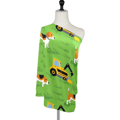 Stretchy Baby Car Seat Canopy Cover - Versatile Nursing & Breastfeeding Cover for Boys & Girls