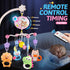 RSEPD Pack Crib Mobile with Music and Lights, Baby Mobiles for Cribs, Nursery Musical Mobile for Bassinets Toys Hanging