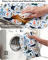 mamatepe 2-Point Baby High Chair Cover with Strap Pads & Harness - Machine Washable, Waterproof, Portable