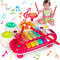 3 in 1 Musical Toys for Toddlers 1-3, Piano Xylophone Drum Set for 1-3 Year Old Girls, Developmental Sensory Toys