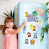 Animal Fridge Magnets for Toddlers, Educational Refrigerator Magnets for Kids, Cute Cartoon Animals Gift for Fridge