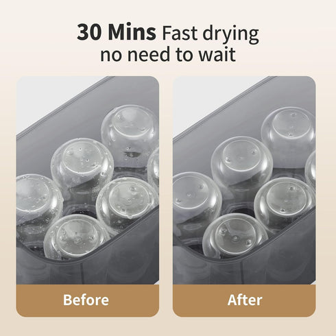 4-in-1 AMZBABYCHEF Baby Bottle Steamer and Dryer, Electric Steamer and Dryer for Baby Bottles, Bottle Steamer