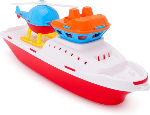 Toyland 17" Floating Tugboat Bathtub & Pool Toy for Toddlers Water Boat with