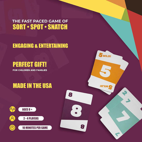 Card Game - The Lightning Fast Game for Kids, Families, and Adults, Perfect for Family Game Night