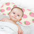 decor gift 4 Pack 22x11in Cotton Baby Burp Cloths Soft and Absorbent? Cute Cartoon Strawberry Flower Feed Cloth