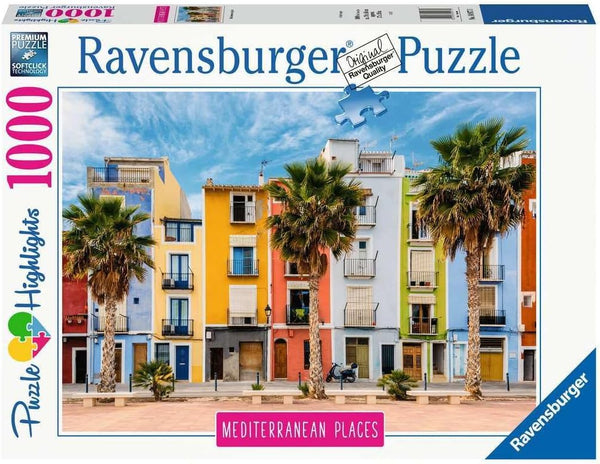 Ravensburger 14977 Mediterranean Collection | Villajoyosa, Alicante, Spain | 1000pc Jigsaw Puzzle for Adults & Kids Age