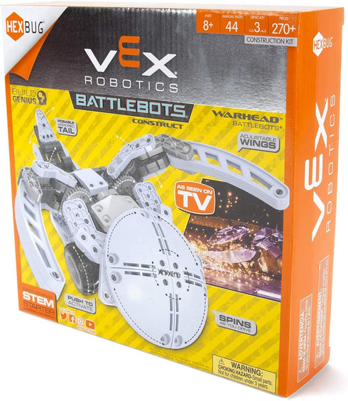 HEXBUG VEX Robotics Warhead Toys for Kids - Fun Battle Bot Hex Bugs Construction Kit War Head