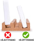 (10-Inch) Set 4 Yellow Mountain Imports Premium Beechwood Domino Racks/Trays - of - Domino Holders for Mexican Train