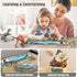OENUX Dinosaur Toys for Kids 3-5, 12pcs Realistic Jurassic Figures Playset with Educational Booklet for Boys Girls
