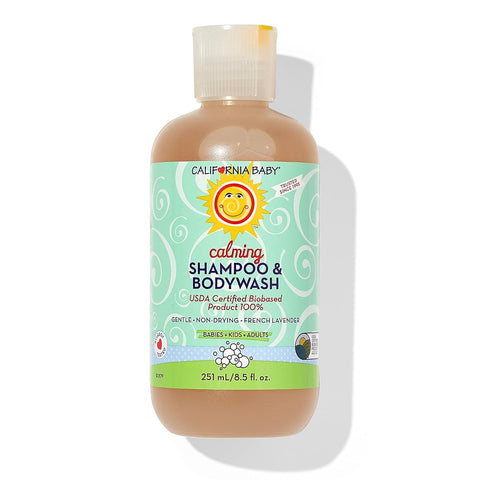 California Baby Calming Baby Shampoo + Baby Wash | 100% Plant-Based |