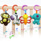 Baby Toys, Cartoon Animal Hanging Rattle Toys, Handbells Baby Rattles, 4 Pack for Infant Travel Stroller