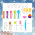 KAEGREEL Kids Baking Chef Set, Unicorn Apron and Mitt, 26pcs Kitchen Toys Cooking Set for Girls and Boys