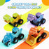 2 3 4 5 Construction Toys for Year Old Boy Kids Toddlers, Press and Go Dino Truck Construction Vehicle Toys Sandbox