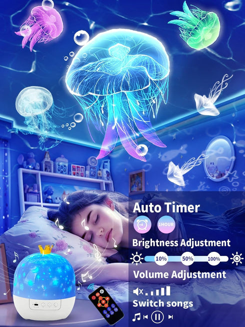21 Sets 360 of Films + Projector Night Light for Kids, Kids Night Light Projector, Ceiling, Remote Control & Bluetooth