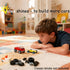 298PCS Sets Pamvava Wheels and Axles Tires, City Car Parts Pieces, Windshield Vehicle Accessories Construction Boys Toy