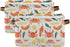 CWUPZAY 1 Pack Lobster Tuna Salmon Storage Basket Canvas Fabric Collapsible Storage Bins Box Organizer Waterproof