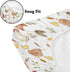 KuphiL10C Mattress-28x52 Watercolor Chicken Leaves Pattern Baby Sheets for Crib, Unisex Farm Animal Nursery Fitted Bed