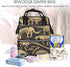QSMJKLD Backpack Mommy Daypack Dinosaur Skeleton Diaper Bag with Changing Pad, Pacifier Holder - Multifunction Travel