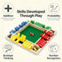 12 Inch 2-4 2 Soopotay Upgraded Shut The Box Game, Large Wooden Board Game Players, Family Games for Kids and Adults