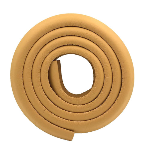 M2cbridge Extra Thick L Shape Foam Baby Safety Bumper Guard Table Edge Protectors 6.5 Ft (Wood)