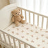 Set 3 52"x28", Set Organic Cotton Muslin Baby Crib Bedding Piece Soft for Infant Newborn Toddler Boys Girls Nursery Bed