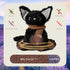1 lb Cozy KOWSI Microwavable Heating Pad Black Cat Plush - Weighted Stuffed Animal Toy with Tourmaline Beads & Lavender
